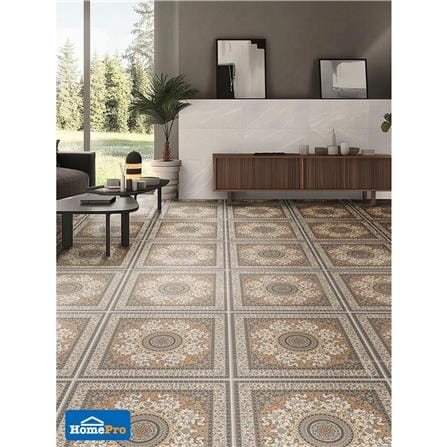 กระเบื้องพื้นพอร์ซเลน 60x60 ซม. SCG IMPORT ซีออน กลามัว น้ำตาล PM 1.44 ตร.ม._1