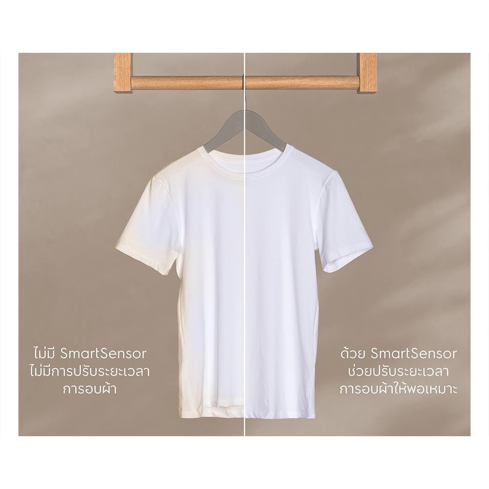 เครื่องอบผ้าฝาหน้าพร้อมขาตั้ง ELECTROLUX EDS904N3SC 9 กก. VENTING สี GREY
