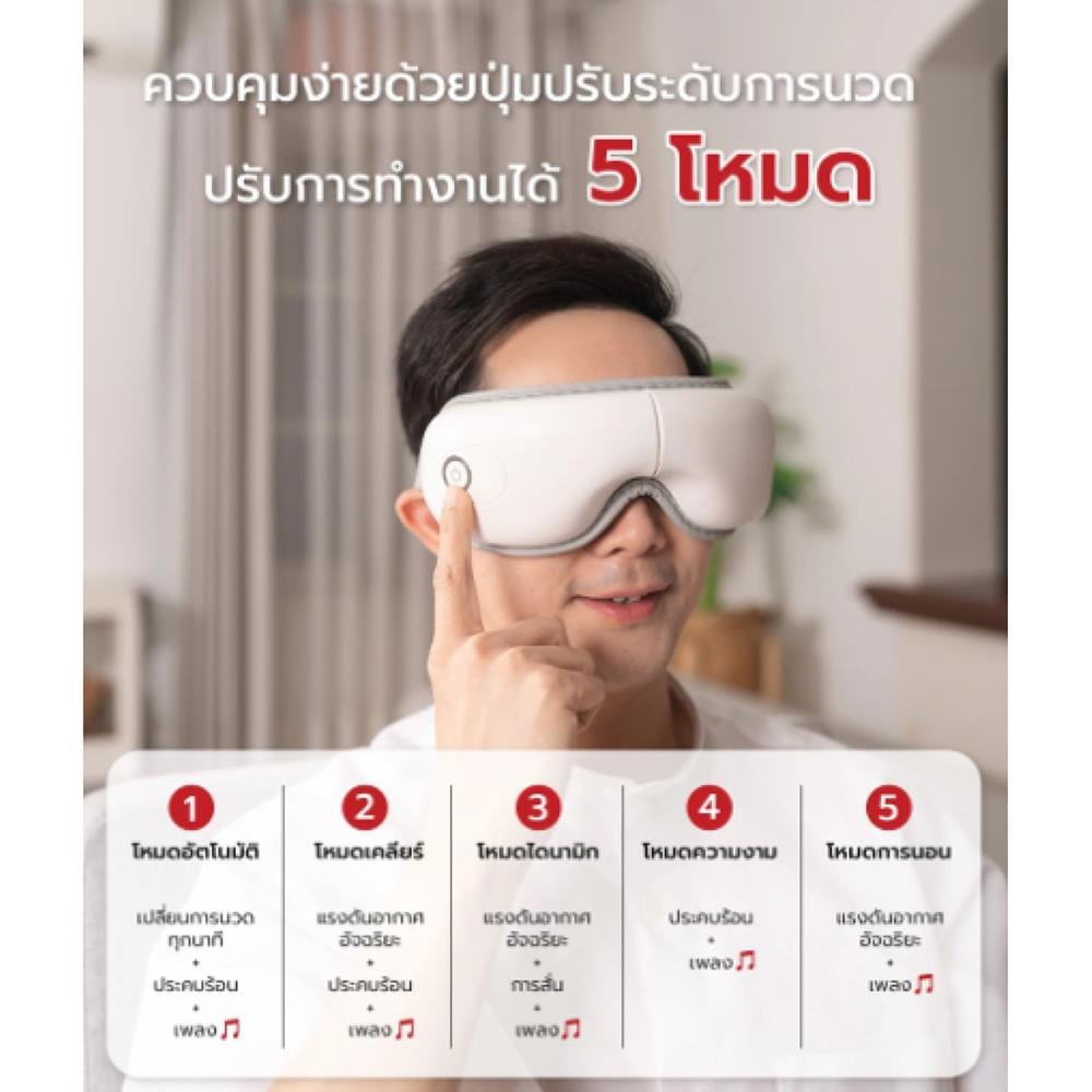 เครื่องนวดตา FULICO LITE สีขาว