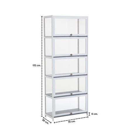 ตู้โชว์ LOOMS MAYYA 19227943 70 ซม. สีขาว_7