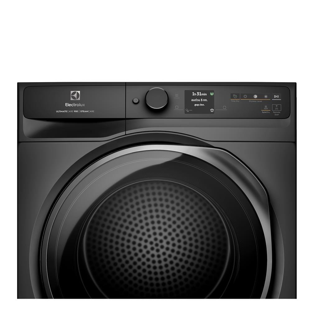 เครื่องอบผ้าฝาหน้าพร้อมขาตั้ง ELECTROLUX EDH902R9SC 9 กก. HEATPUMP สีGREY