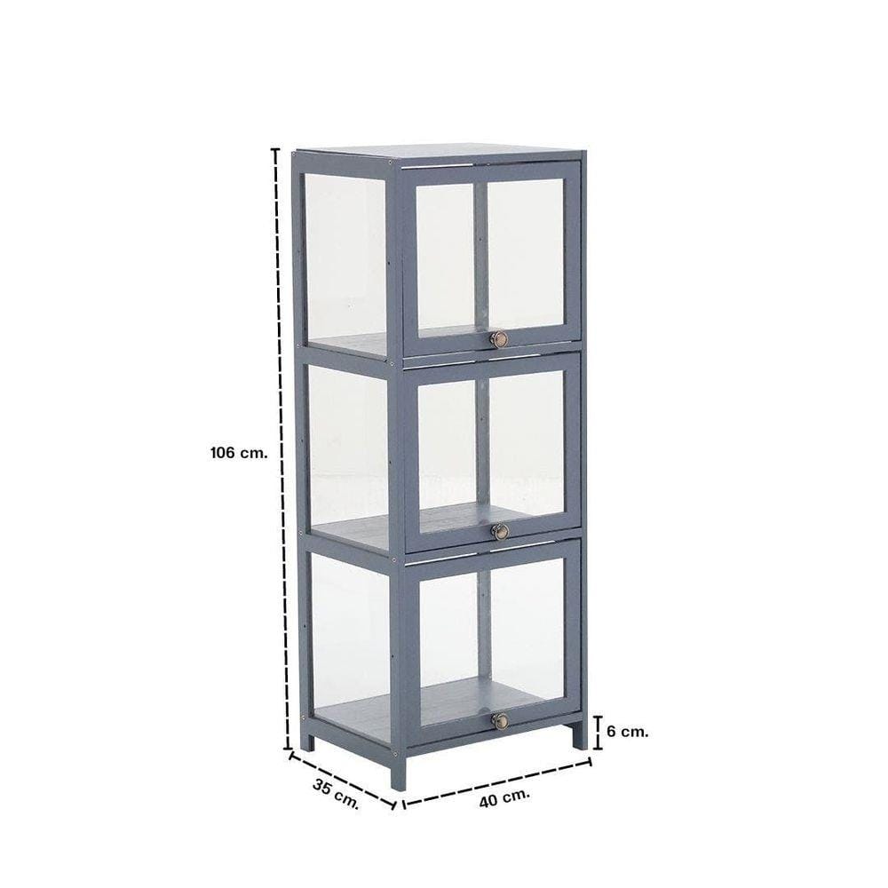 ตู้โชว์ LOOMS MAYYA 19227938 40 ซม. สีเทา