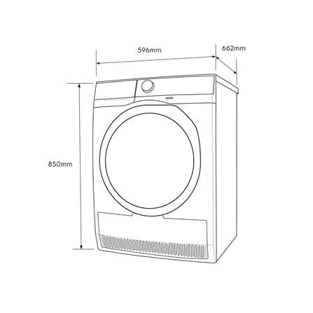 เครื่องอบผ้าฝาหน้าพร้อมขาตั้ง ELECTROLUX EDH803J5WC 8 กก. HEATPUMP สีขาว_4