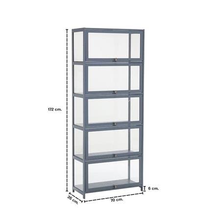 ตู้โชว์ LOOMS MAYYA 19227942 70 ซม. สีเทา_7