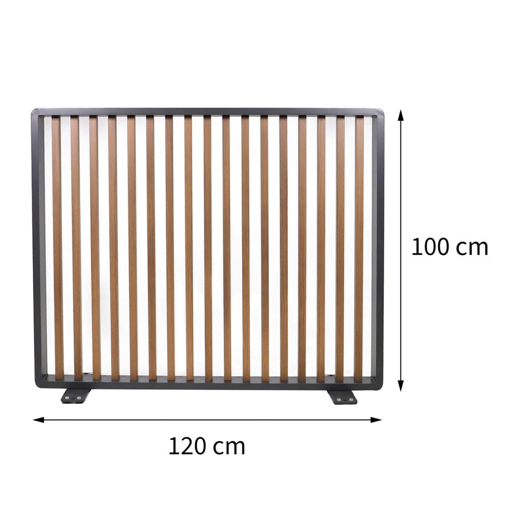 รั้วอะลูมิเนียม BENETTA SERENITY 100X30 ซม. สีดำ