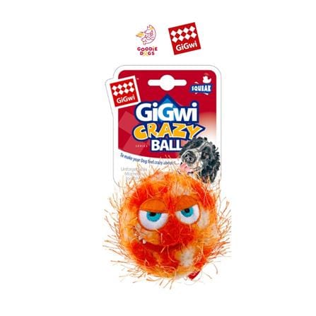 ของเล่นสุนัข GIGWI CRAZY BALL สีส้ม_2