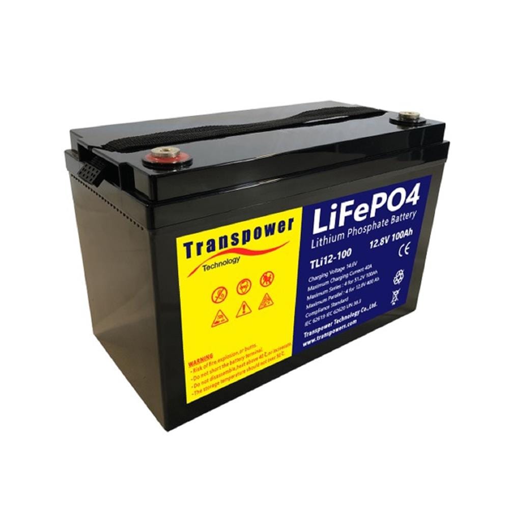 แบตเตอรี่ LITHIUM ION TRANSPOWER LIFEPO4 12V 100AH