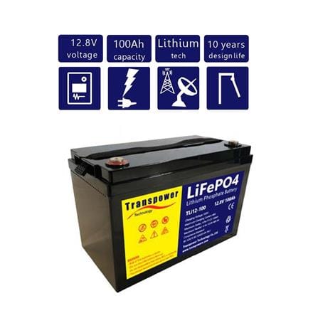 แบตเตอรี่ LITHIUM ION TRANSPOWER LIFEPO4 12V 100AH_1