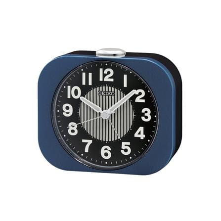 นาฬิกาปลุก SEIKO CLOCKS QHE206L 3.89X5.2 นิ้ว สีน้ำเงิน