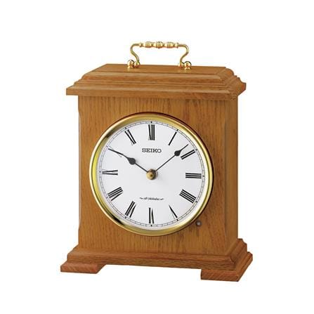 นาฬิกาตั้งโต๊ะ SEIKO CLOCKS QXW252B 9.7X7.6 นิ้ว สีน้ำตาลอ่อน