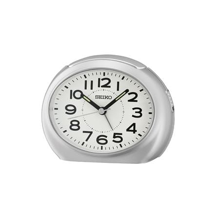 นาฬิกาปลุก SEIKO CLOCKS QHE193S 3.4X4.4 นิ้ว สีเงิน_0