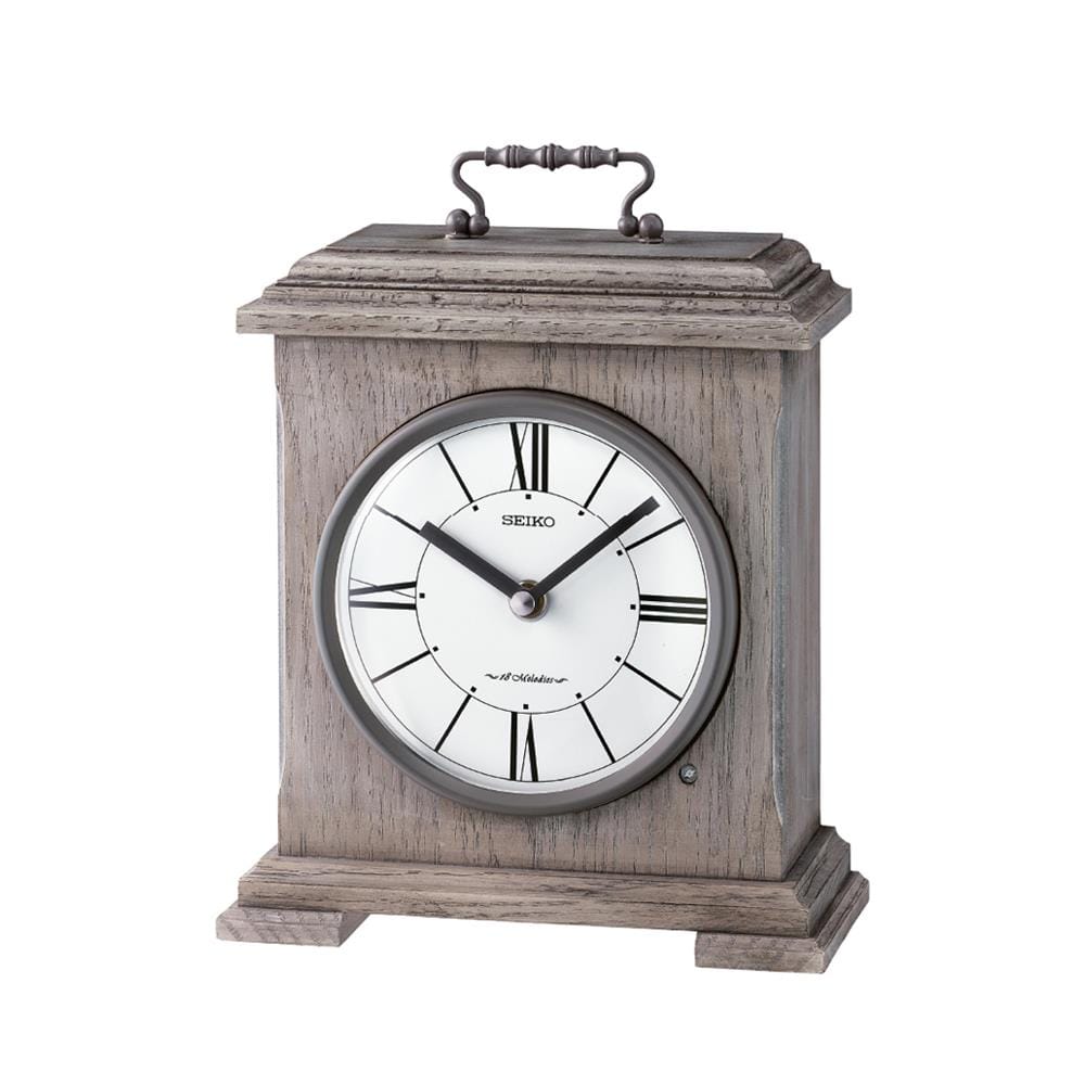 นาฬิกาตั้งโต๊ะ SEIKO CLOCKS QXW252N 9.7X7.6 นิ้ว สีเทา