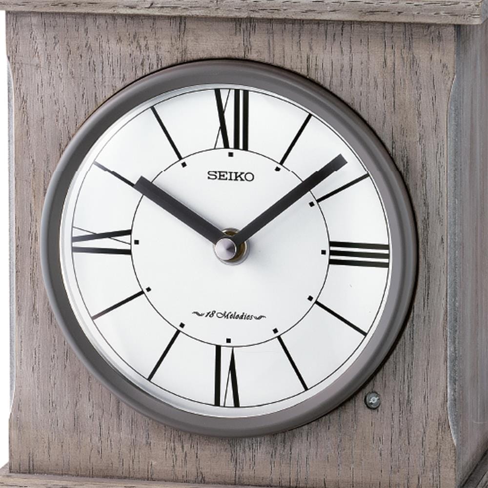 นาฬิกาตั้งโต๊ะ SEIKO CLOCKS QXW252N 9.7X7.6 นิ้ว สีเทา