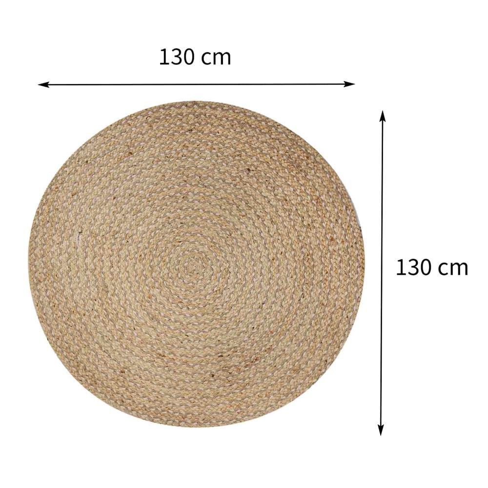 พรม HOME LIVING STYLE JUTE HARYA 130X130 ซม. สีน้ำตาล