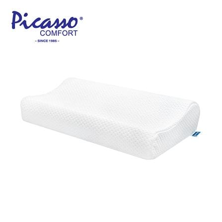หมอนสุขภาพ เมมโมรี่โฟม PICASSO COOL GEL ไซซ์ L 55x36x10 ซม. สีขาว_0