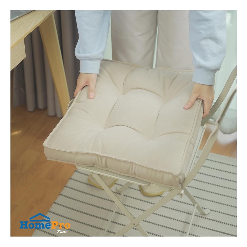 เบาะรองนั่ง HOME LIVING STYLE ZEN 17X17 นิ้ว สีครีม
