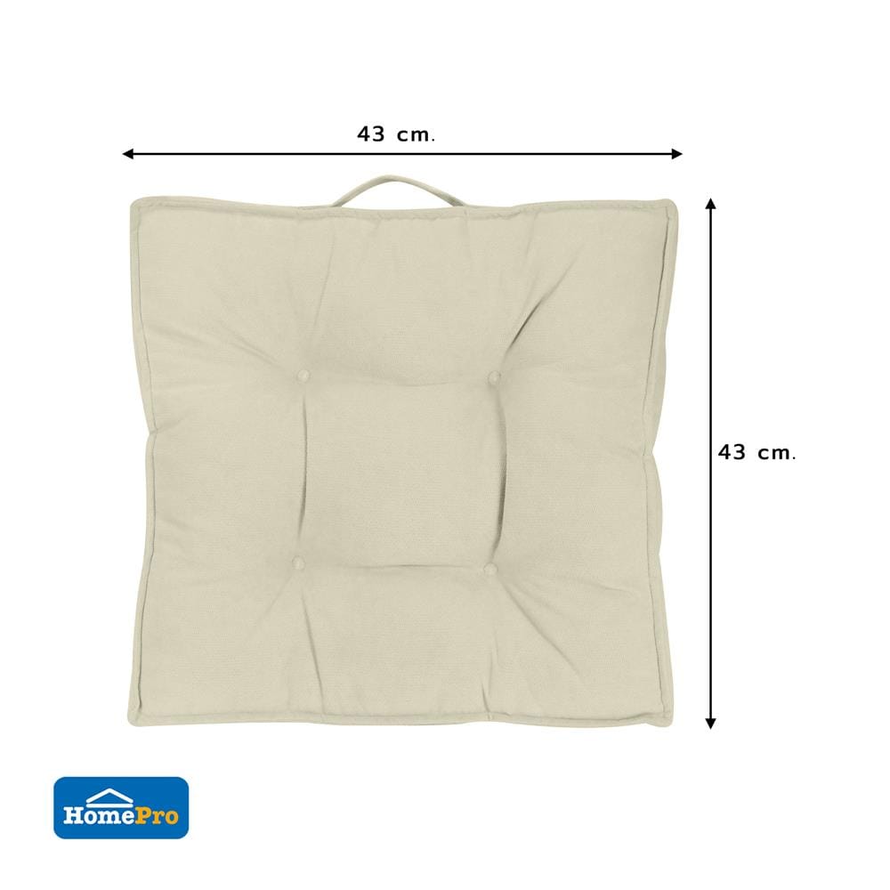 เบาะรองนั่ง HOME LIVING STYLE ZEN 17X17 นิ้ว สีครีม