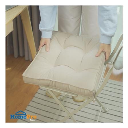 เบาะรองนั่ง HOME LIVING STYLE ZEN 17X17 นิ้ว สีครีม_6