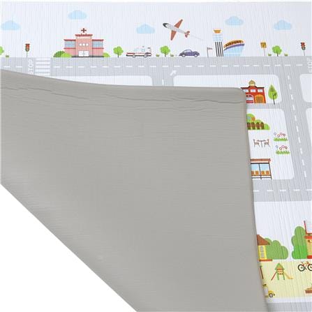 แผ่นอเนกประสงค์ HOME LIVING STYLE THE ROAD 130X190 ซม. สีเทา_2