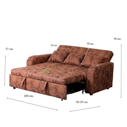โซฟาเบด AS FURNITURE THANOS LBWU12 สีน้ำตาล_9