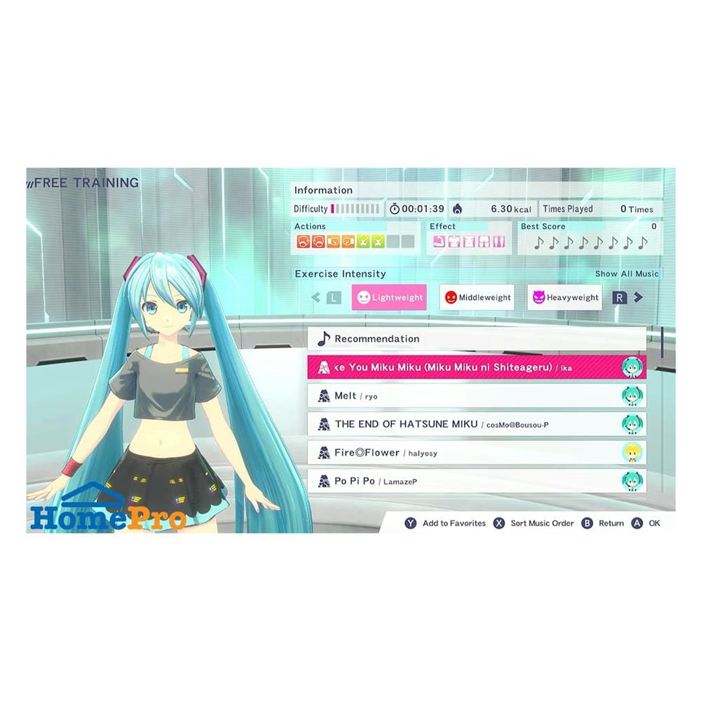 แผ่นเกม NINTENDO SWITCH FITNESS BOXING FEAT. HATSUNE MIKU