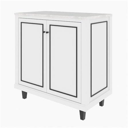 ตู้เตี้ยบานเปิด SB FURNITURE ETERNO 19223412 90 ซม. สีขาว_0