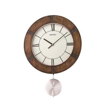 นาฬิกาแขวน SEIKO CLOCKS QXC241B 21.6X15.5 นิ้ว สีน้ำตาล