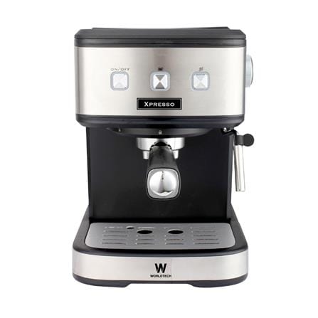 เครื่องชงกาแฟเอสเพรสโซ่ WORLDTECH WT-CM15 สีเงิน/ด...