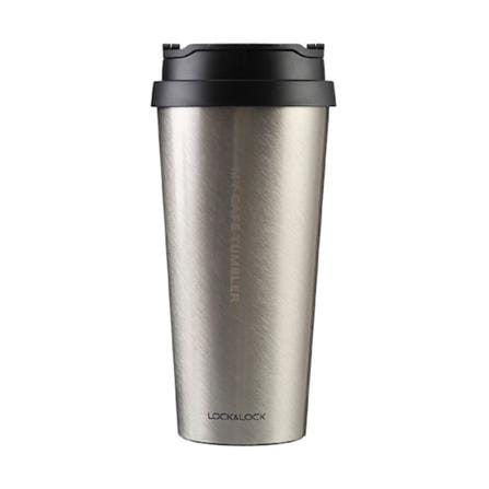 แก้วสุญญากาศ LOCKNLOCK CLIP TUMBLER 540 มล. สีเงิน_0