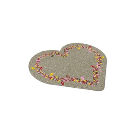 พรมเช็ดเท้าดักฝุ่น PRAW FOLK HEART-SH2 75X87 ซม. สีน้ำตาล_3