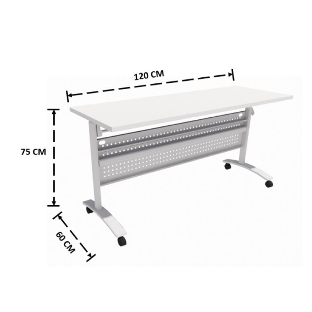 โต๊ะทำงาน OFFICEINTREND ZENITH 120 ซม. สีขาว