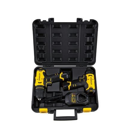 ชุดสว่านไขควงไร้สาย (พร้อมแบตเตอรี่) STANLEY SCHI10D2K-B1 12 โวลต์ แบตเตอรี่ 2.0AH 2 ก้อน_3