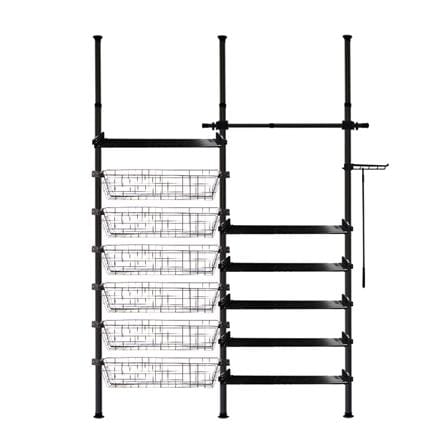 ราวแขวนผ้า TUGU R67B 170x42.5x300 ซม. สีดำ_0