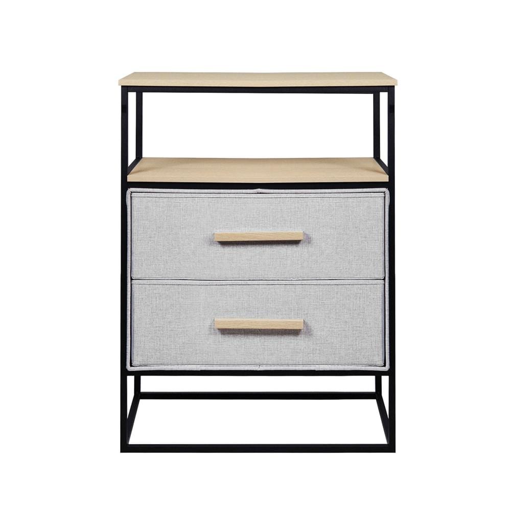 ชั้นลิ้นชักผ้า 2 ชั้น STACKO DIMI 60X34X80.8 ซม. สีเทา