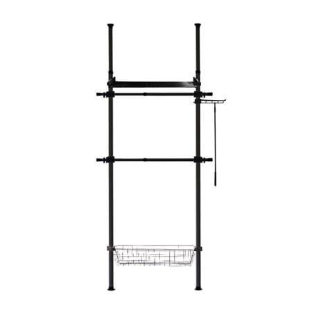 ราวแขวนผ้า TUGU R62B 85X42.5X300 ซม. สีดำ_0