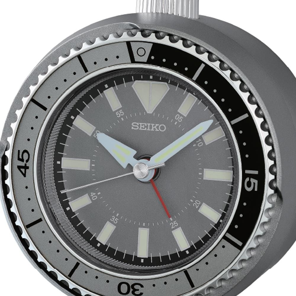 นาฬิกาปลุก SEIKO CLOCKS QHE207N 4X3.8 นิ้ว สีเทา