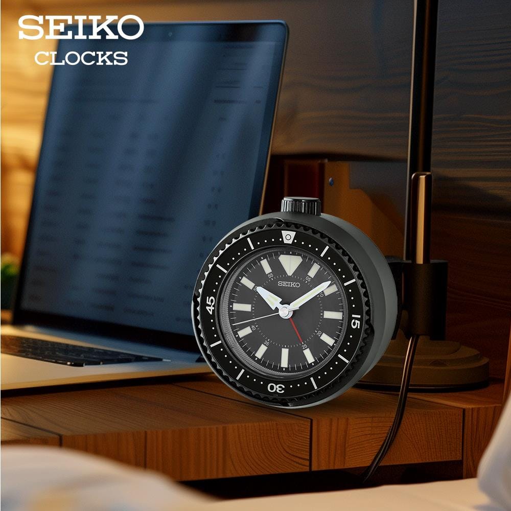 นาฬิกาปลุก SEIKO CLOCKS QHE207K 4X3.8 นิ้ว สีดำ