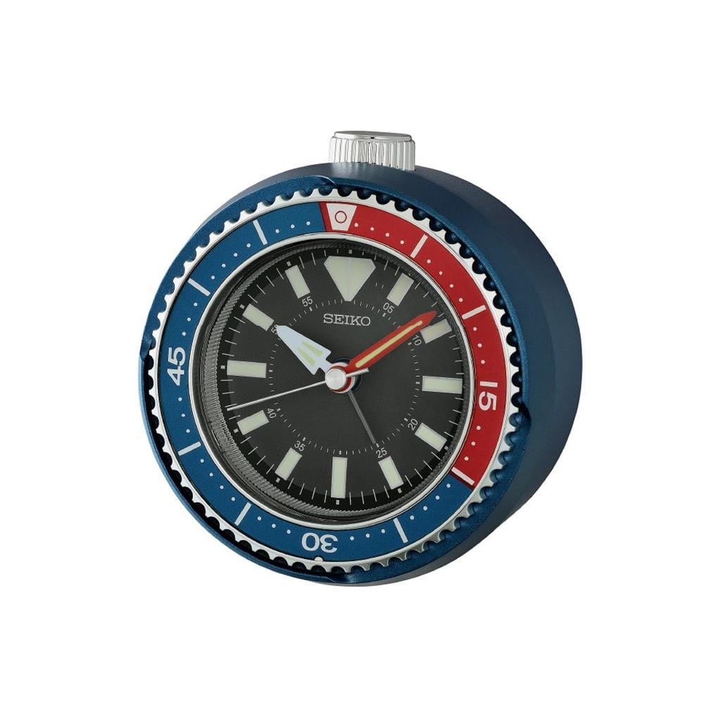 นาฬิกาปลุก SEIKO CLOCKS QHE207L 4X3.8 นิ้ว สีน้ำเงินเข้ม