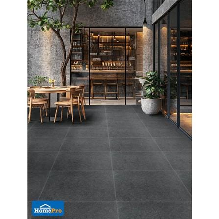 กระเบื้องพื้นพอร์ซเลน 60x60 ซม. COTTO ESPANA เมเทออร์ แอนตราซิต้า 85ME65R R11 ดำ PM 1.44 ตร.ม._1