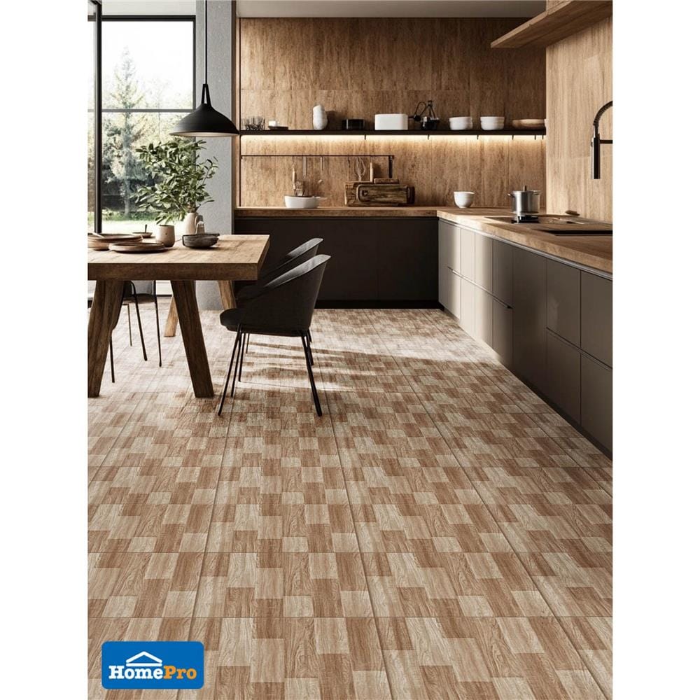 กระเบื้องพื้น 50x50 ซม. TARA ฮามอนวู๊ด น้ำตาล A 1 ตร.ม.