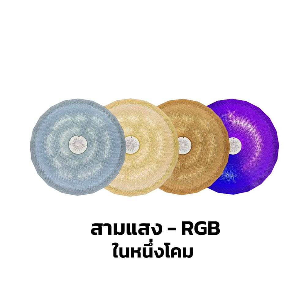 ไฟเพดาน LED RACER AI JISOO 15 นิ้ว 40 วัตต์ DAYLIGHT/COOL WHITE/WARM WHITE/RGB สีขาว