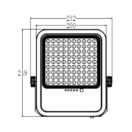 ไฟสปอตไลท์ LED SYLVANIA VISION 200 วัตต์ DAYLIGHT สีดำ_7