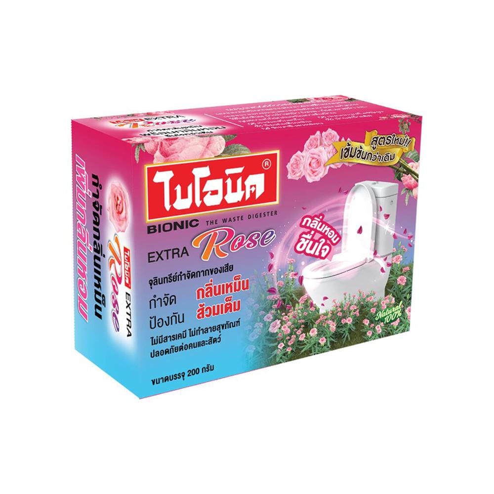 ผงจุลินทรีย์สุขภัณฑ์ BIONIC 200 กรัม ROSE