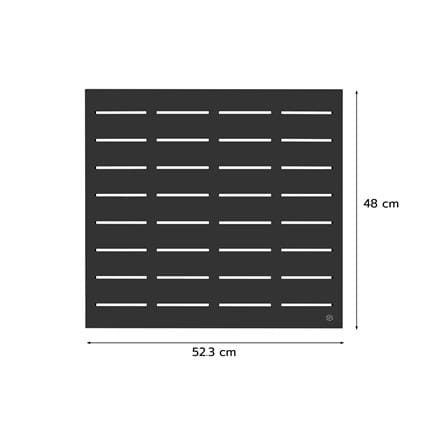 แผงเหล็กติดผนัง SPACEMAKER 52.3x2x48 ซม. สีดำ_4