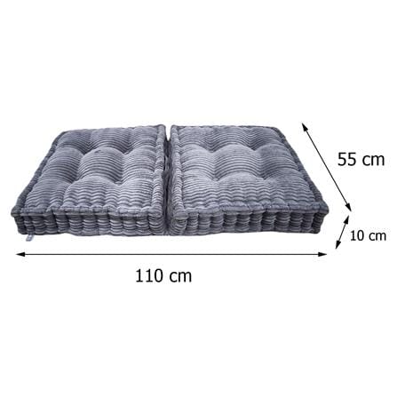 เบาะรองนั่ง HOME LIVING STYLE FLIP 44X22 นิ้ว สีเทา_6