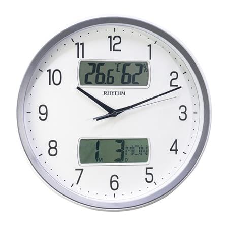 นาฬิกาแขวน RHYTHM CFG728NR03 14 นิ้ว สีขาว_0