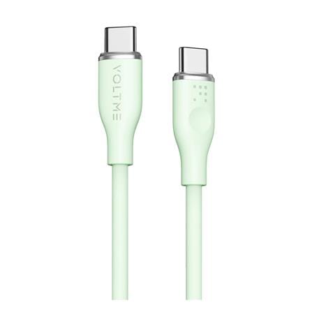 สายชาร์จ USB-C TO USB-C VOLTME C2024 1 เมตร สีเขียว_0