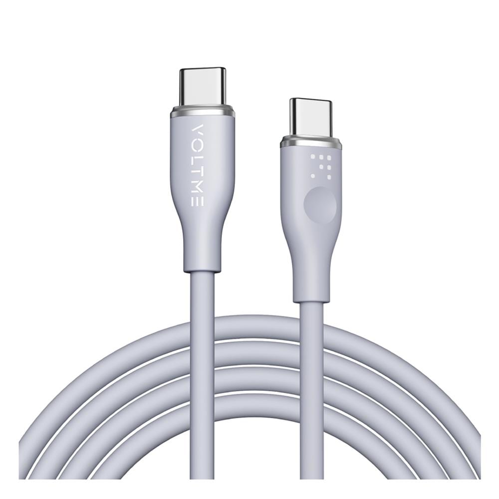 สายชาร์จ USB-C TO USB-C VOLTME C2025 1 เมตร สีเทา