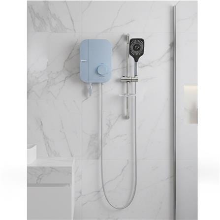 เครื่องทำน้ำอุ่น TURBORA Q4500 4500 วัตต์ สีฟ้า_7