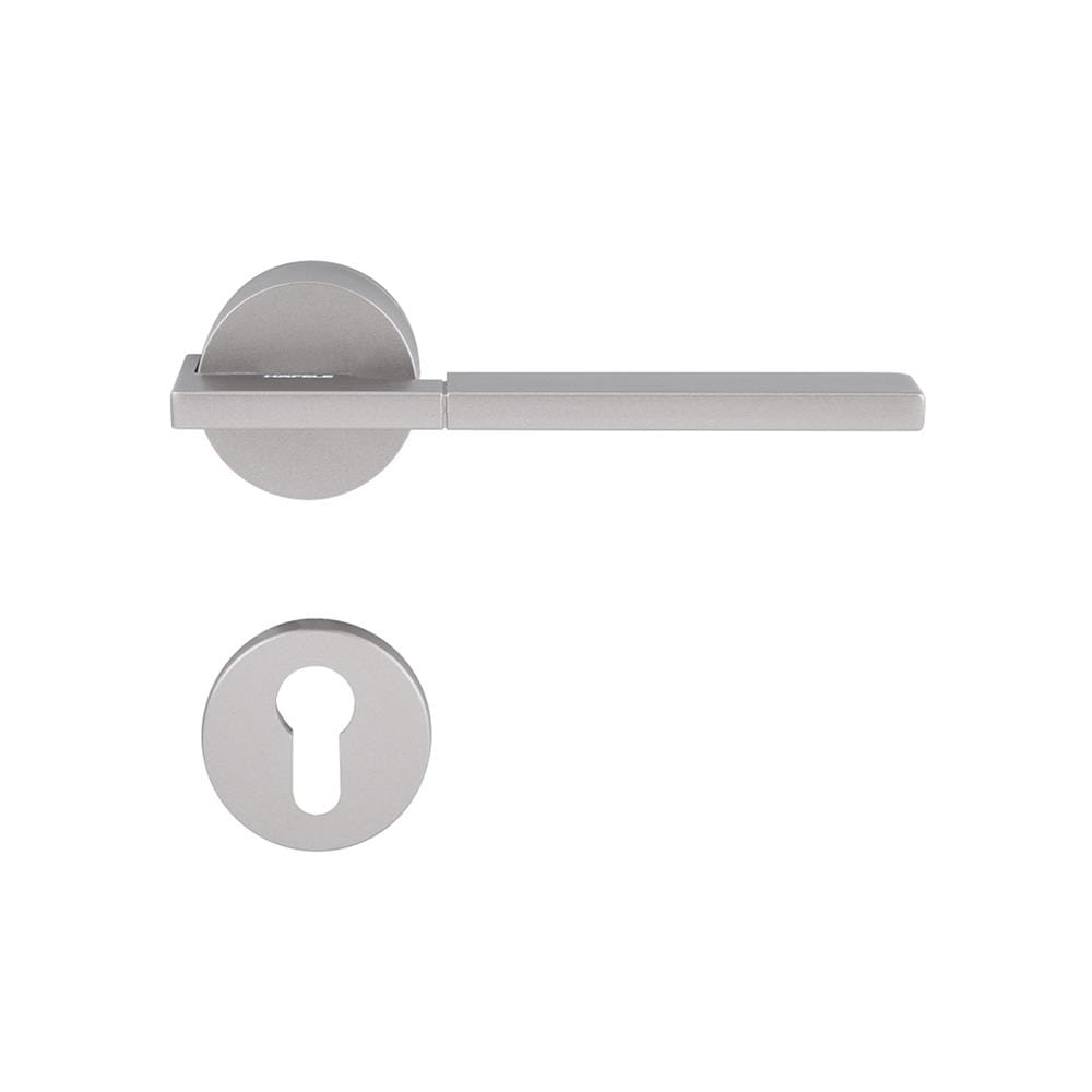 มือจับก้านโยกห้องทั่วไป MORTISE HAFELE 489.11.047 สีเทา/ดำ